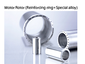 Motor Rotor(Reinforcing ring = Special alloy)